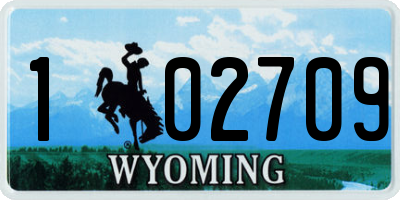 WY license plate 102709