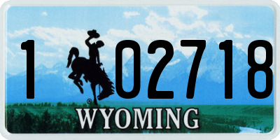 WY license plate 102718
