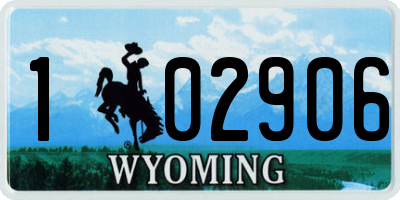 WY license plate 102906