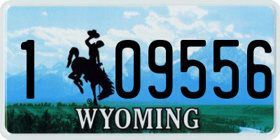 WY license plate 109556