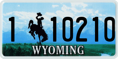 WY license plate 110210