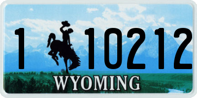 WY license plate 110212