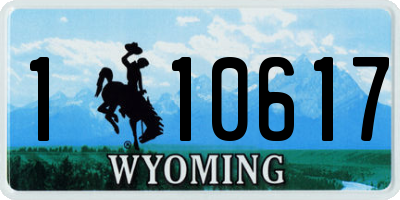 WY license plate 110617