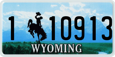 WY license plate 110913