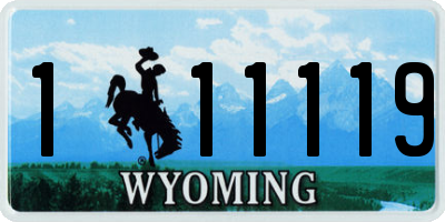 WY license plate 111119
