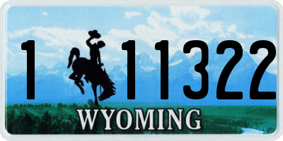 WY license plate 111322