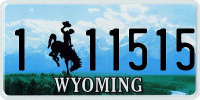 WY license plate 111515