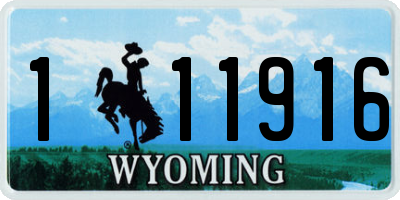 WY license plate 111916