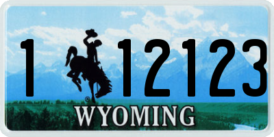 WY license plate 112123