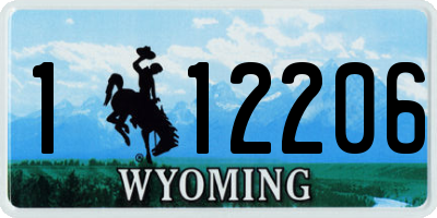 WY license plate 112206
