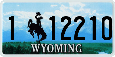 WY license plate 112210