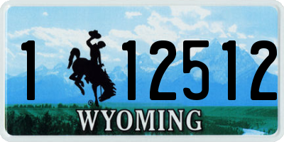 WY license plate 112512