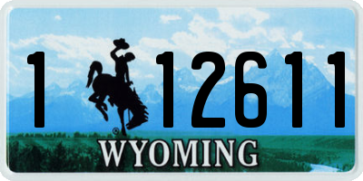 WY license plate 112611