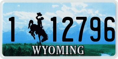 WY license plate 112796