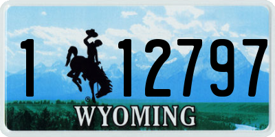 WY license plate 112797