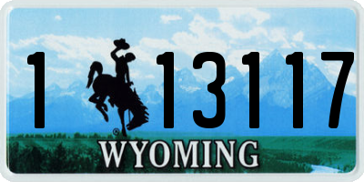 WY license plate 113117