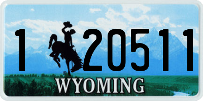 WY license plate 120511