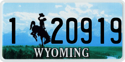 WY license plate 120919