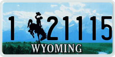 WY license plate 121115