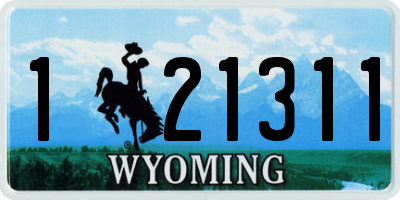 WY license plate 121311