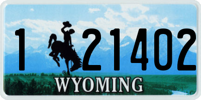 WY license plate 121402