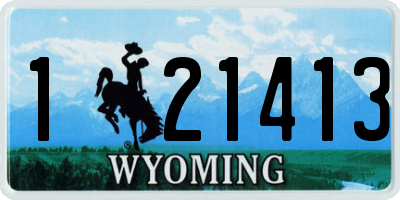 WY license plate 121413