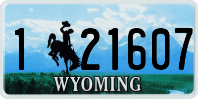 WY license plate 121607