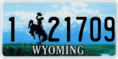WY license plate 121709