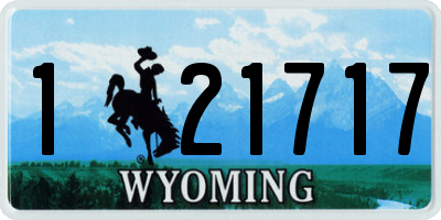 WY license plate 121717