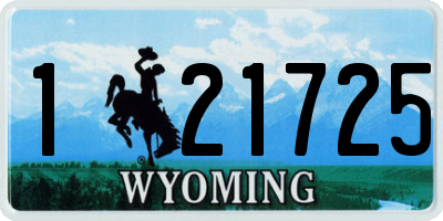 WY license plate 121725