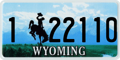 WY license plate 122110