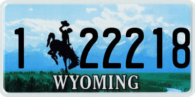 WY license plate 122218