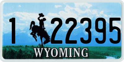 WY license plate 122395
