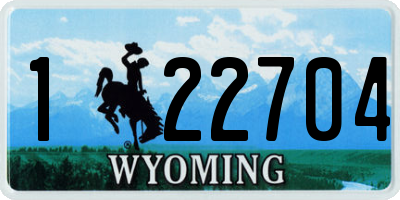 WY license plate 122704