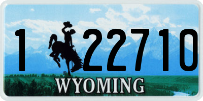 WY license plate 122710