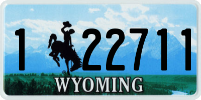 WY license plate 122711