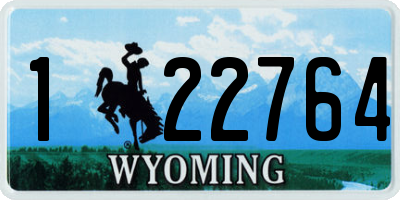 WY license plate 122764