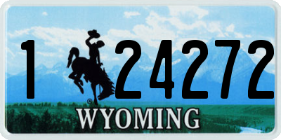 WY license plate 124272