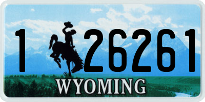 WY license plate 126261