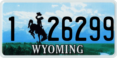 WY license plate 126299