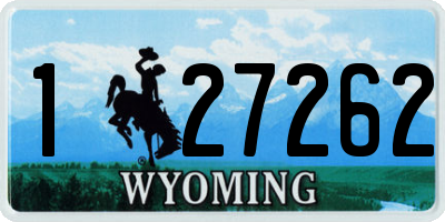 WY license plate 127262