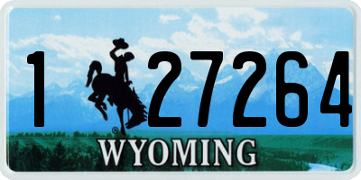 WY license plate 127264