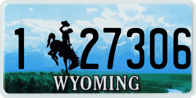 WY license plate 127306