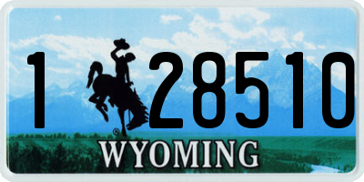 WY license plate 128510