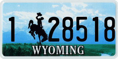 WY license plate 128518