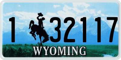 WY license plate 132117
