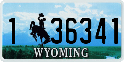 WY license plate 136341