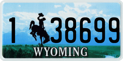 WY license plate 138699