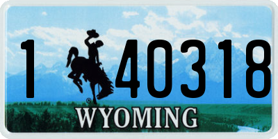 WY license plate 140318