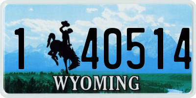 WY license plate 140514